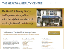 Tablet Screenshot of healthandbeautycentreringwood.co.uk